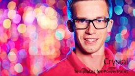  Presentation with night vision - Theme with night vision - portrait of a man background and a red colored foreground