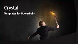  Presentation with night vision - Cool new presentation theme with mechanical engineering - choose car service wrench near backdrop and a dark gray colored foreground