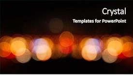  Presentation with glowing lights - Slides featuring abstract panoramic bokeh background background and a black colored foreground