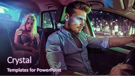  Presentation with sexy - Slide deck enhanced with nightlife - sexy couple in an elegant background and a wine colored foreground