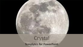  Presentation with moon - Beautiful slide set featuring nightly-sky-with-large-full backdrop and a light gray colored foreground