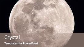  Presentation with moon - Presentation consisting of nightly-sky-with-large-full background and a coral colored foreground