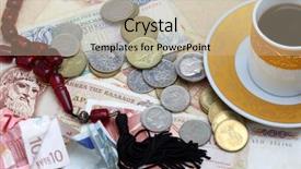  Presentation with euro - Beautiful PPT theme featuring dt - concept image of business acronym backdrop and a dark gray colored foreground.