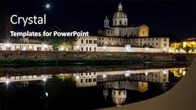 Presentation with nighttime - PPT layouts with nighttime-view-of-san-frediano background and a black colored foreground