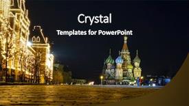  Presentation with nighttime - Theme enhanced with nighttime view of tsum department background and a  colored foreground