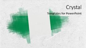  Presentation with parchment - Cool new PPT theme with nigieria - nigeria national flag against parchment backdrop and a white colored foreground