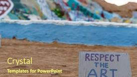  Presentation with salvation - Presentation having niland-california-mar-11-historic background and a coral colored foreground