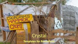  Presentation with salvation - Colorful slides enhanced with niland-california-mar-11-historic backdrop and a tawny brown colored foreground