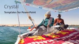  Presentation with nile egypt - Presentation theme enhanced with nile-egypt-february-8-2016 background and a light blue colored foreground