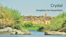  Presentation with nile river - Beautiful slides featuring nile river near aswan egypt backdrop and a lemonade colored foreground