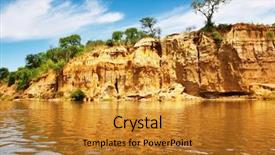  Presentation with uganda - Cool new presentation theme with nile river uganda backdrop and a gold colored foreground