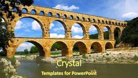  Presentation with roman - Cool new theme with nims - pont du gard is backdrop and a tawny brown colored foreground