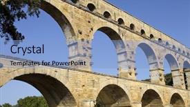  Presentation with aqueduct - Amazing slides having nims - pont du gard roman aqueduct backdrop and a  colored foreground