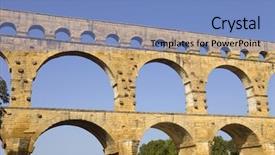  Presentation with aqueduct - PPT layouts having nims - pont du gard roman aqueduct background and a  colored foreground