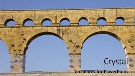  Presentation with aqueduct - PPT layouts having nims - pont du gard roman aqueduct background and a  colored foreground