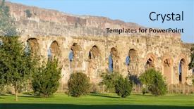  Presentation with ancient ruins - PPT layouts with nims - ruins of ancient roman aqueducts background and a  colored foreground