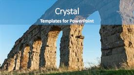  Presentation with ancient ruins - Amazing slides having nims - ruins of ancient roman aqueducts backdrop and a  colored foreground