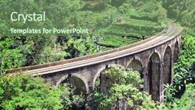  Presentation with sri lanka - Theme enhanced with nine arches bridge bridge background and a ocean colored foreground