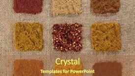  Presentation with indian food - Cool new PPT theme with nine indian spice on hessian backdrop and a red colored foreground
