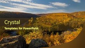  Presentation with czech republic - PPT layouts enhanced with nine-mills-viewpoint-near-hnanice background and a tawny brown colored foreground