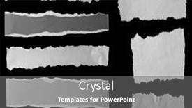  Presentation with newspaper - Presentation design featuring nine-pieces-of-torn-newspaper background and a  colored foreground