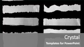  Presentation with black paper - Amazing slide deck having nine pieces of torn paper backdrop and a gray colored foreground