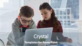  Presentation with business laptop globe - Colorful PPT layouts enhanced with nine type - business people discussing over laptop backdrop and a gray colored foreground