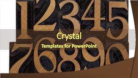  Presentation with black ink - PPT theme consisting of nine type - ten arabic numerals 0-9 background and a tawny brown colored foreground