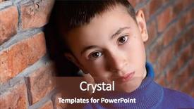  Presentation with sad children - Colorful PPT layouts enhanced with nine year old boy lean backdrop and a tawny brown colored foreground