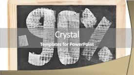  Presentation with percent - PPT theme with ninety-percent-discount-written background and a gray colored foreground