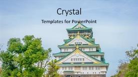  Presentation with osaka - Audience pleasing slides consisting of ninja world - osaka castle in osaka japan backdrop and a light blue colored foreground