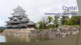  Presentation with tamil kavithai traditional - Presentation having ninja world - traditional matsumoto castle background and a sky blue colored foreground