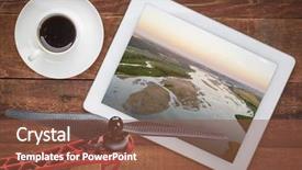  Presentation with rotor - Cool new slide deck with niobrara river in nebraska sandhill backdrop and a tawny brown colored foreground