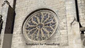  Presentation with gothic - Presentation theme with niort-ancient-gothic-church-aquitaine background and a mint green colored foreground