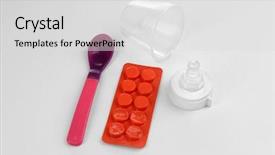  Presentation with baby bottle - Cool new slides with nipple with pills and spoon backdrop and a  colored foreground