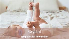  Presentation with baby ducks chicks and blocks - Beautiful presentation theme featuring nipples - portrait of 8 months old backdrop and a coral colored foreground