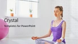  Presentation with pregnancy yoga - Cool new slide deck with nirvana - beautiful girl is engaged backdrop and a light gray colored foreground