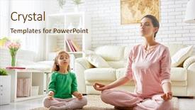  Presentation with daughter - Amazing theme having nirvana - beautiful girl is engaged backdrop and a cream colored foreground