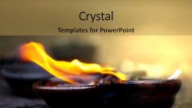  Presentation with temple - Amazing slides having nirvana - candle at buddhist temple backdrop and a gold colored foreground