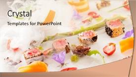  Presentation with molecular - Theme with sparks in the bowl of a hookah close-up background and a wine colored foreground