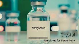  Presentation with injection - Theme having nitroglycerin-nitroglycerin-medical-liquid background and a mint green colored foreground