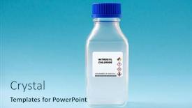  Presentation with gas - Presentation design enhanced with nitrosyl-chloride-dangerous-poisonous-gas background and a sky blue colored foreground
