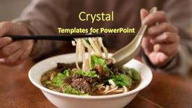  Presentation with taiwan - Audience pleasing slide deck consisting of niu-rou-mian-taiwan-famous backdrop and a tawny brown colored foreground