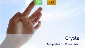  Presentation with alternative - Presentation theme enhanced with no - choice of solution background and a sky blue colored foreground