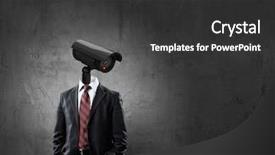  Presentation with privacy - Slide set consisting of no access - secure your privacy mixed media background and a dark gray colored foreground