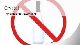  Presentation with alcohol white - Beautiful PPT layouts featuring no-alcohol-sign-with-blue backdrop and a  colored foreground