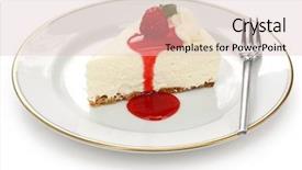  Presentation with cheesecake - PPT layouts consisting of no bake cheesecake background and a lemonade colored foreground
