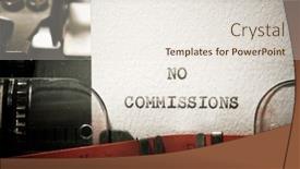  Presentation with writing the text human rights - PPT layouts enhanced with no-commissions-text-written background and a sky blue colored foreground