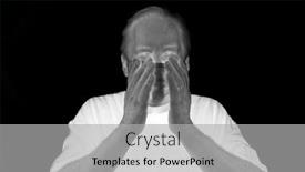  Presentation with covid coronavirus - PPT theme having no-coronavirus-a-man-adjust background and a light gray colored foreground