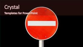  Presentation with traffic - Amazing presentation theme having no entry traffic sign isolated backdrop and a wine colored foreground